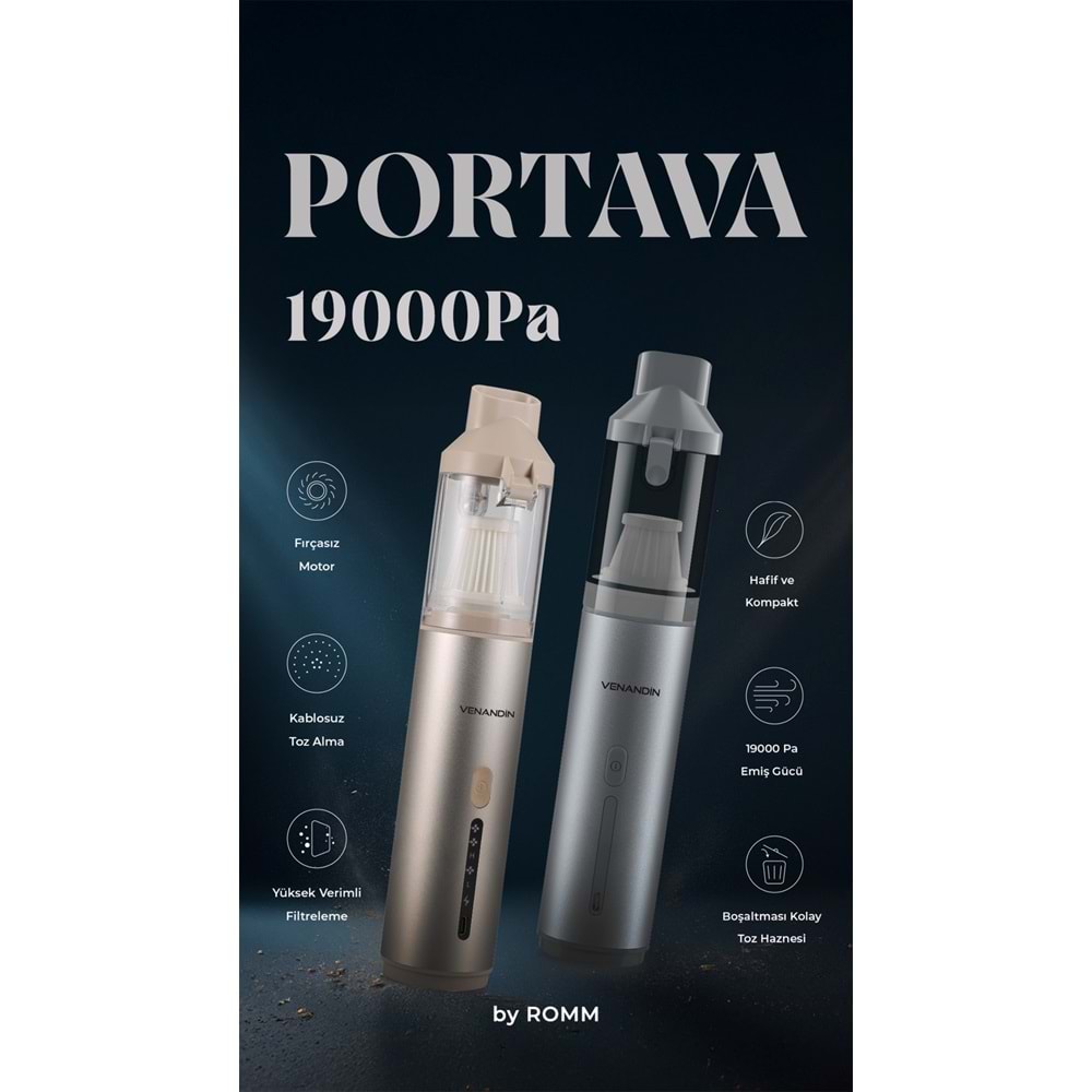 Venandin Novara Portava VCPRTV-001 19.000PA Vakum Süpürge