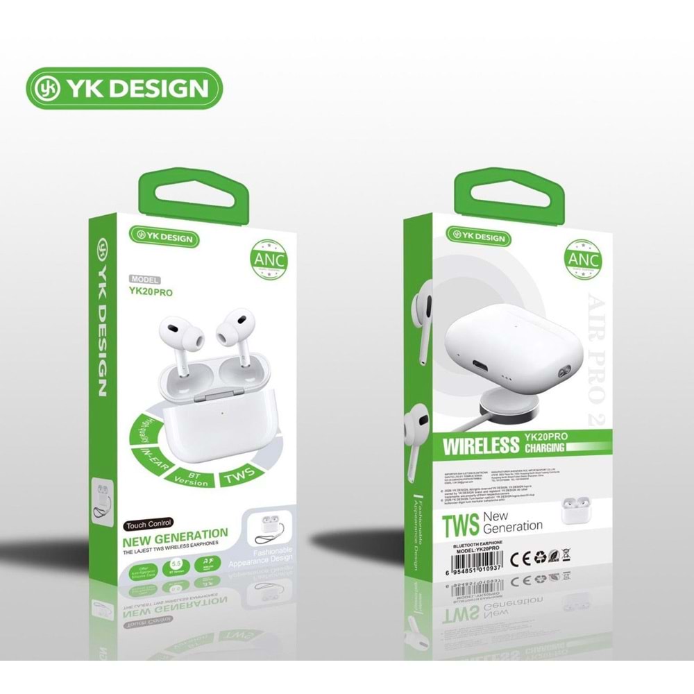 Yk Design YK20PRO Pro2 Anc Bluetooth Kulaklık