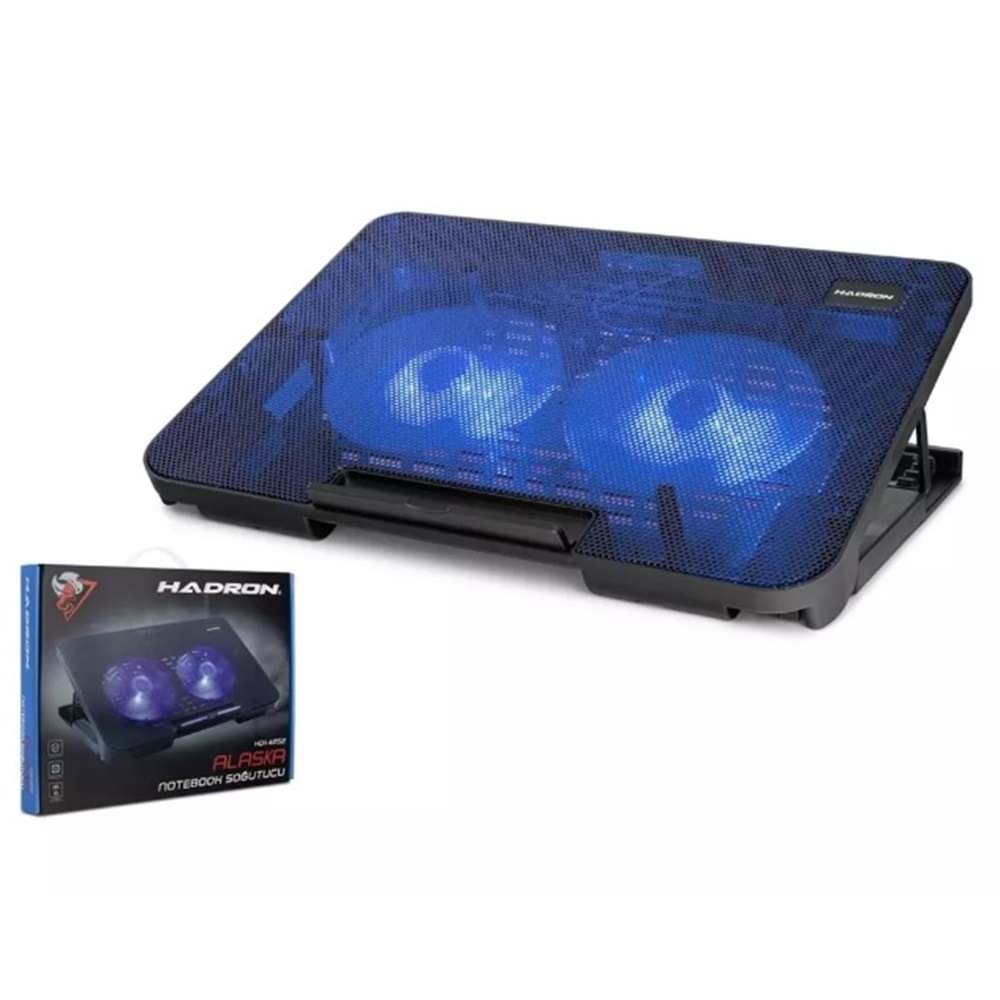 HADRON HDX4252 Laptop Soğutucu 2x Fan LED’li - Siyah