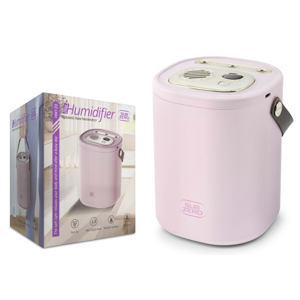 Subzero HM120 2000 ml Kapasiteli Su Haznesi 3Spreyli Kullanım-Akıllı dijital Nemlendirici