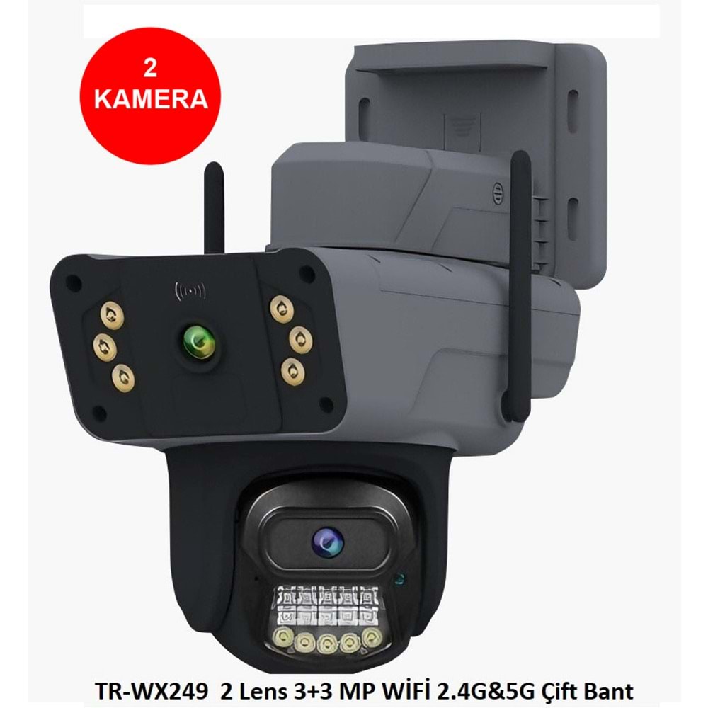 Trio TR-WX249 (2 Kameralı) 3+3 MP WİFİ 2.4G&5G Çift Bant(Veesky)