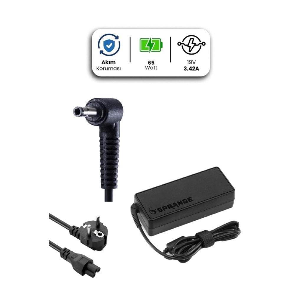 SPRANGE SR-L28 19V 3.42A 4.0 * 1.35mm 65W CASPER İçin Laptop Adaptör