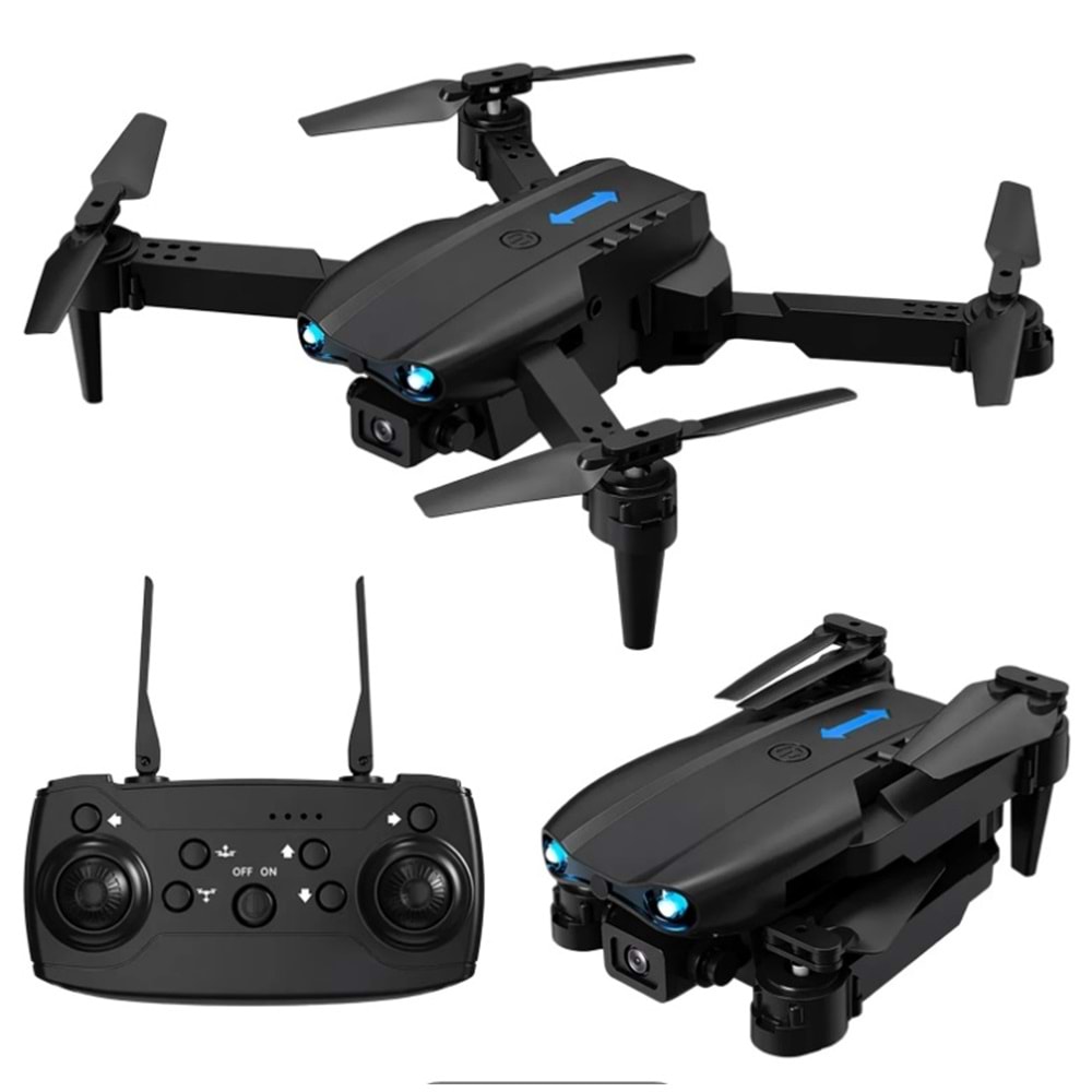 Katjmer E99 Drone Pro Fotoğraf Video Kamera 4K Hd Kamera Işıklı