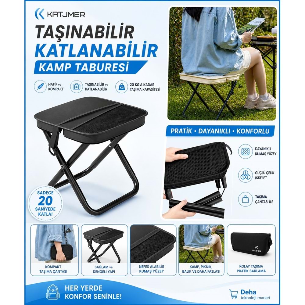 Katjmer Katlanır Kamp Taburesi