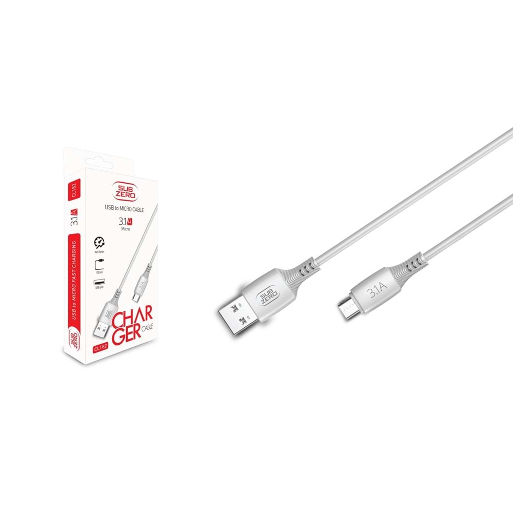 Subzero CL182 Samsung Micro USB 1 Mt. 3.1A Hızlı Şarj Kablo