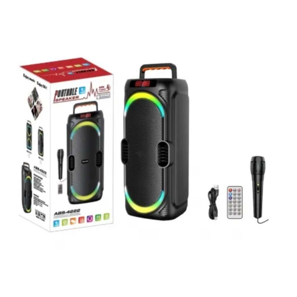 Platoon PL-4699 Usb/Sd/BT Rgb Mikrofonlu Işıklı Müzik Kutusu