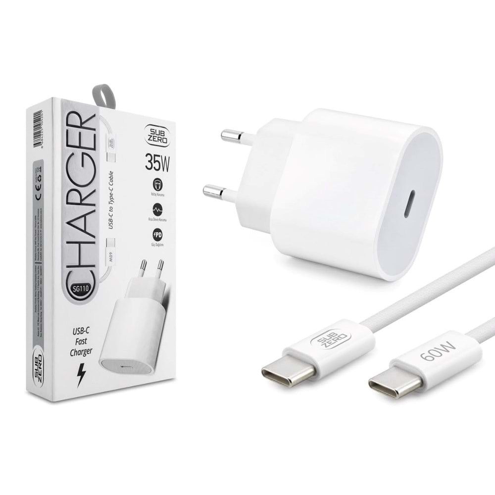 Subzero SG110 35W Pd Type-C to Type-C İphone15 Şarj Seti