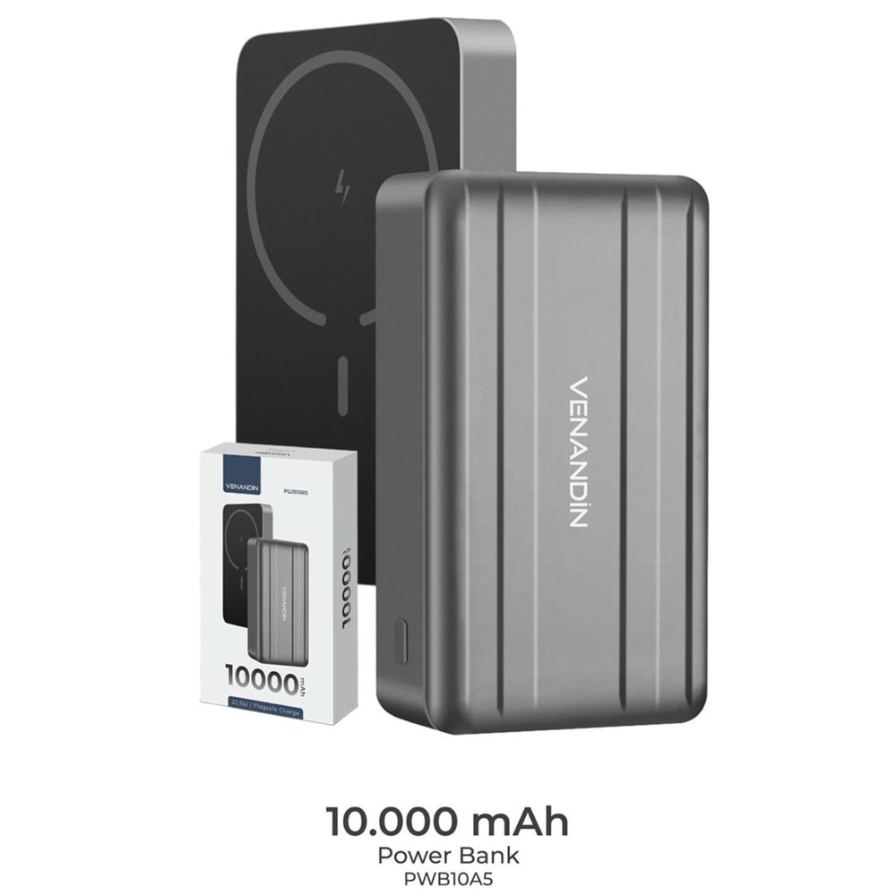 Venandin PWB10A5 10.000 Mah 22.5W Magsafe Powerbank