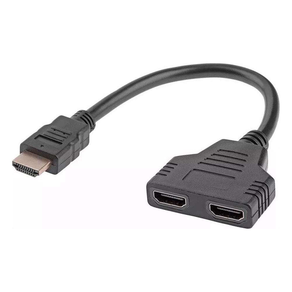 PowerMaster PM-31348 HDMI Erkek HDMI TO 2x Dişi Adaptör 30Cm Kablo Çoklayıcı Splitter