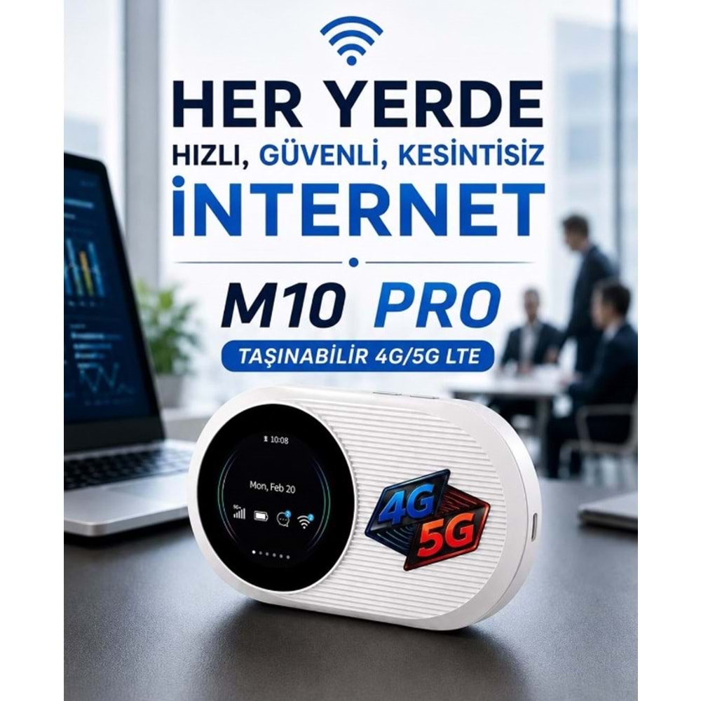 Concord M10 PRO 4G LTE Sim Kartlı Taşınabilir Router