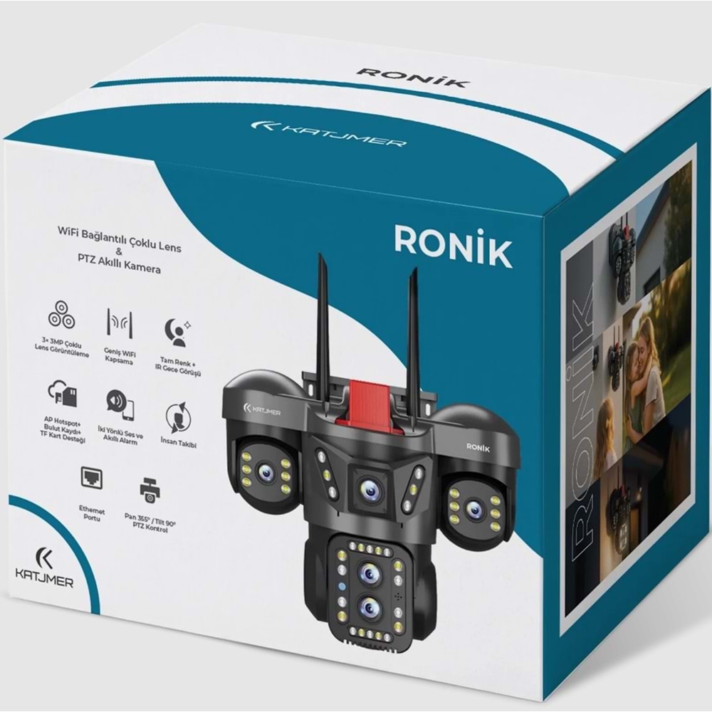 Katjmer Ronik Camrnk-001 3 Kameralı Güvenlik Kamerası