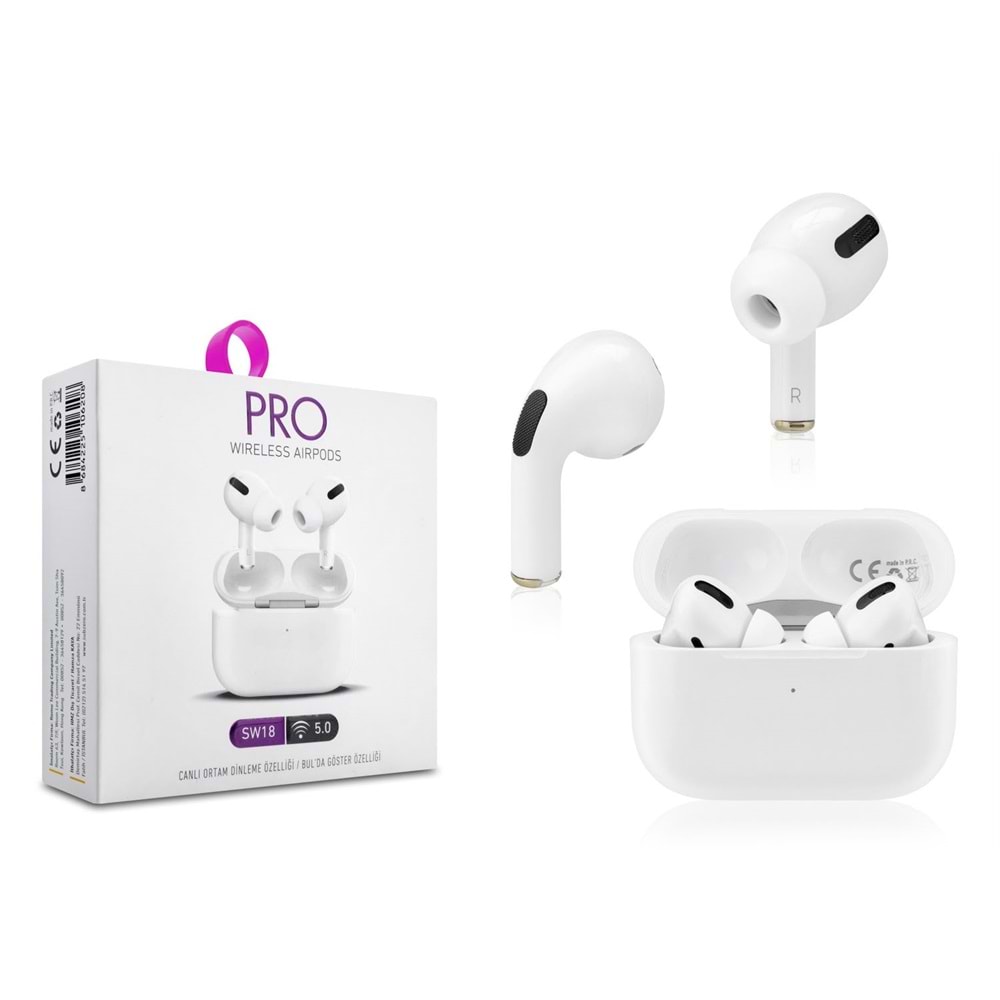 Subzero SW18 PRO Beyaz Bluetooth Kulaklık