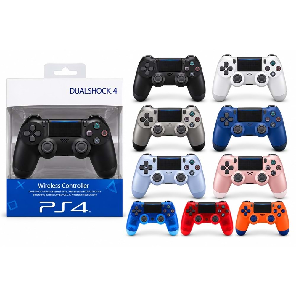 Platoon PL-2869 Renkli Doubleshock 4 Kablosuz Titreşimli PS4 Oyun Kolu