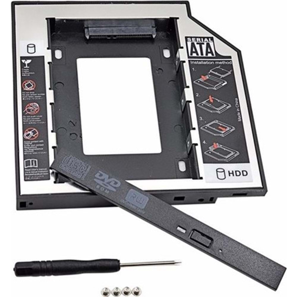 Gabble GAB-HC127 12.7mm Standart Laptop İkinci HDD Kızak Yuvası 4717