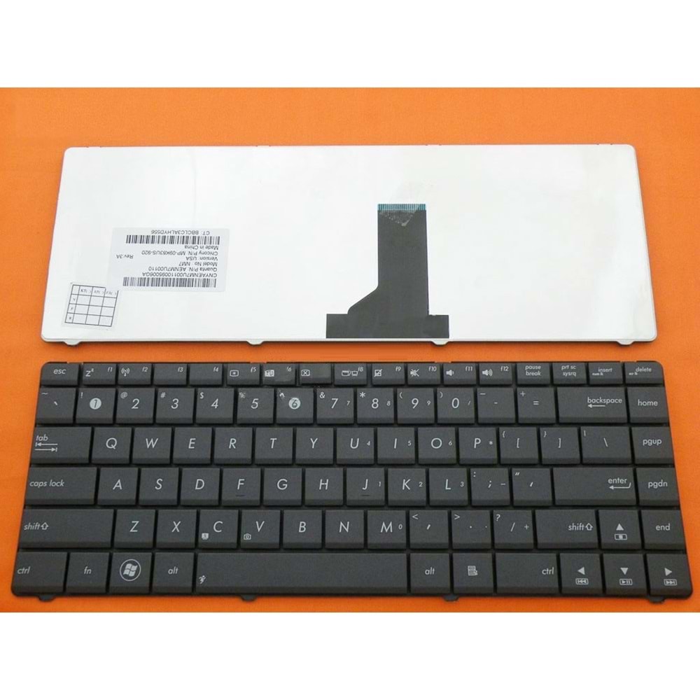 Asus K42 Siyah Notebook Klavye (ENG)