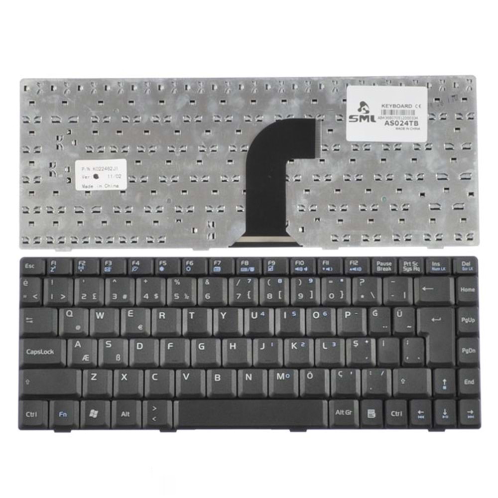 Asus M9 Siyah Notebook Klavye (TR)