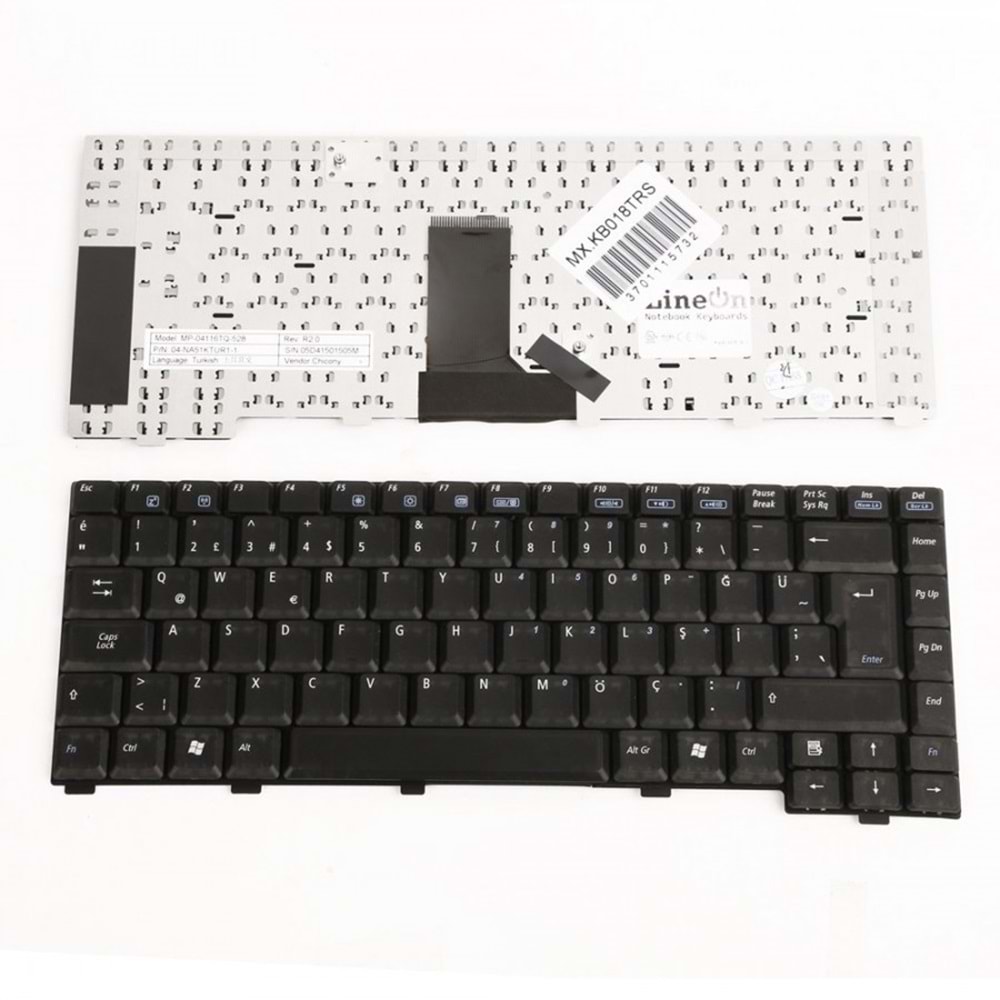 Asus A3 Siyah Notebook Klavye (TR)
