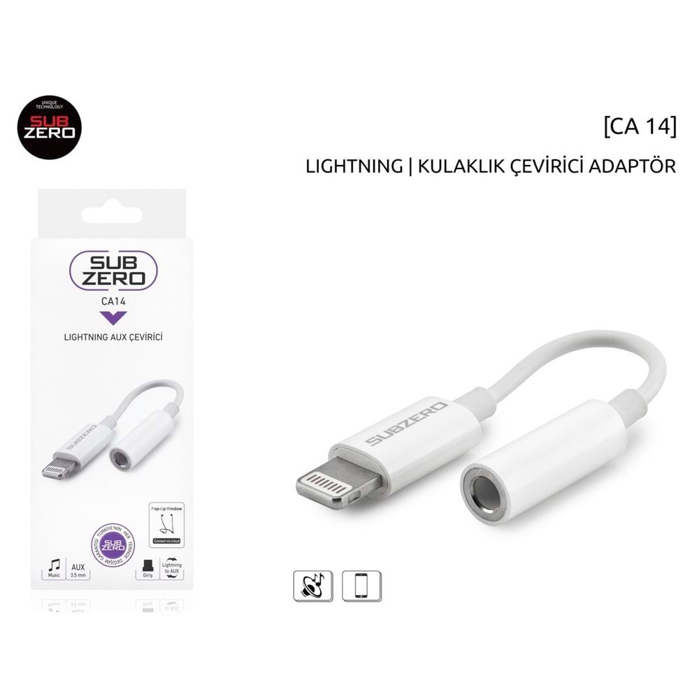 Subzero CA14 İphone Aux Dönüştürücü Tak Çalıştır