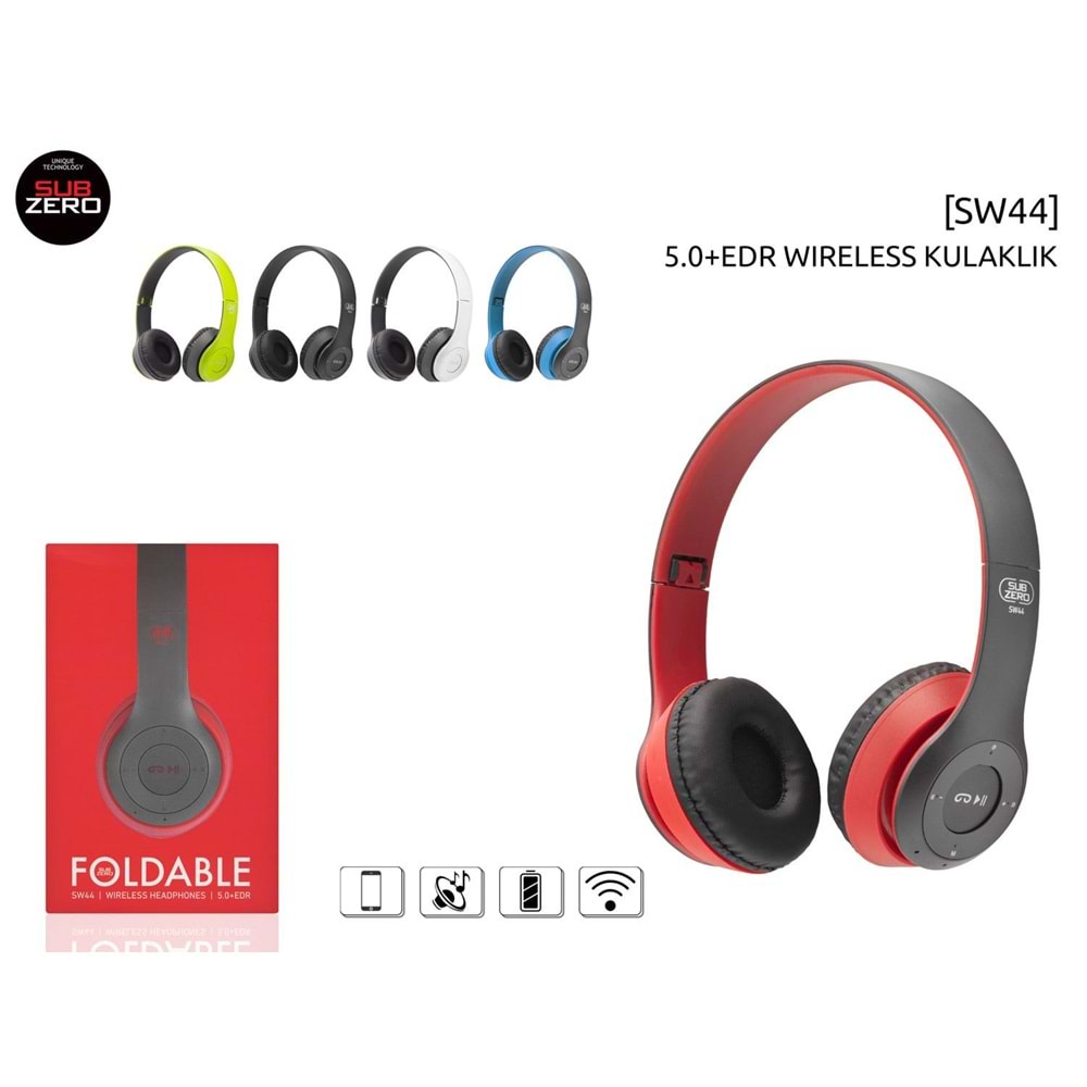 Subzero SW44 Kulaküstü Bluetooth Katlanabilir Kulaklık