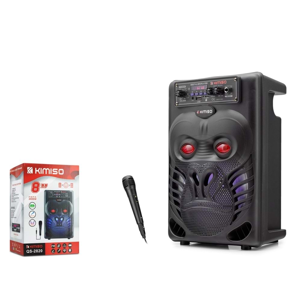 Nodar QS2820 Bluetooth/USB/FM/TF kartı/AUX girişi/mikrofon girişi