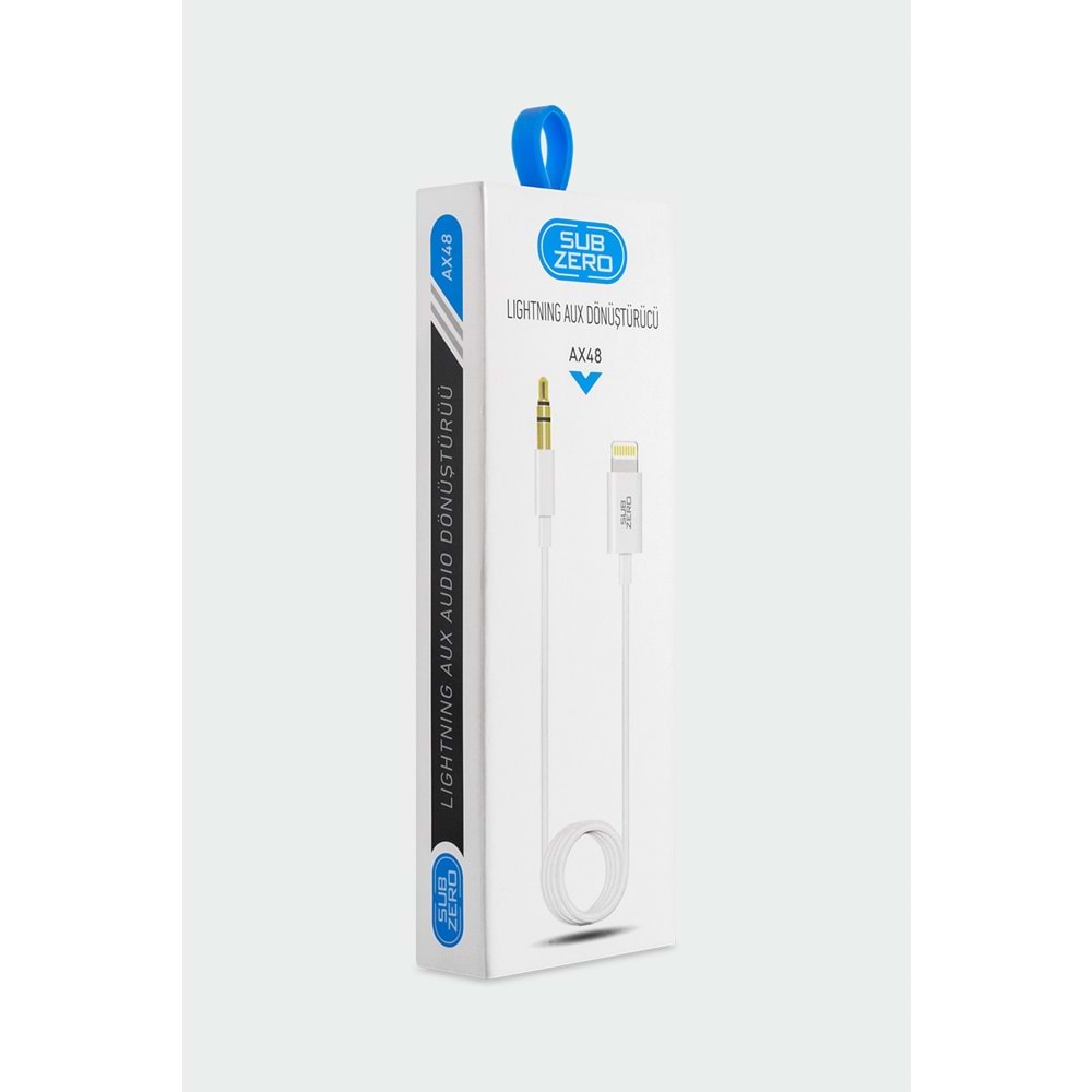 Subzero AX48 Lightning to 3.5 Aux 1M Çevirici Tak Çalıştır
