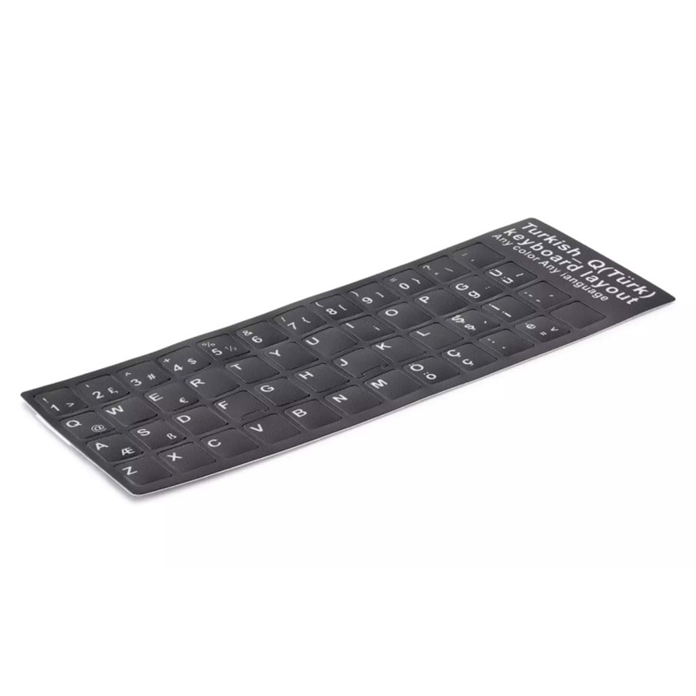 Hadron HDX8256 Klavye Stıcker Tuş Takımı Türkçe Q Siyah