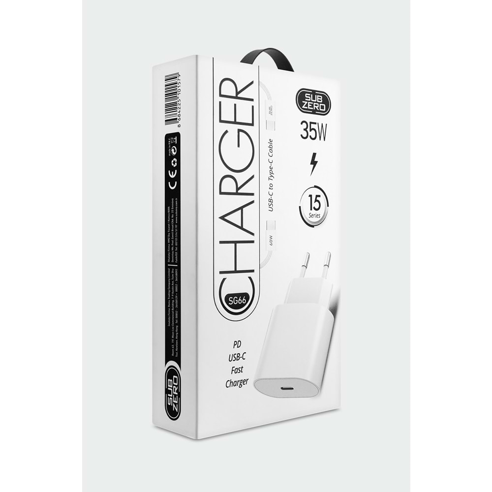 Subzero SG66 35W Pd Type-C to Type-C İphone15 Şarj Seti