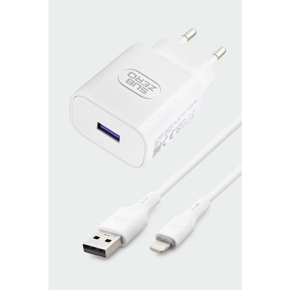 Subzero SG71 18W 3.4A Qualcomm Hızlı İphone Ev Şarj Aleti
