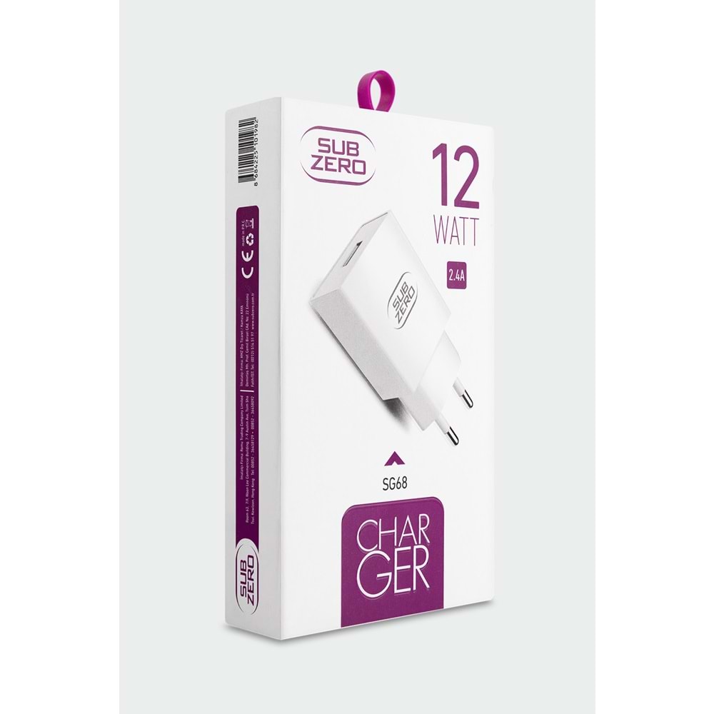 Subzero SG68 12W 2.4A Şarj Başlığı