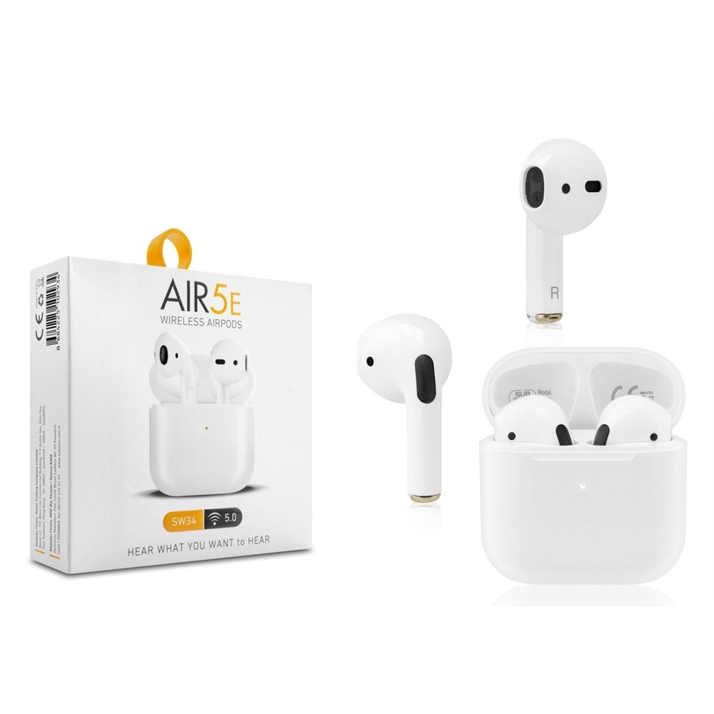 Subzero SW34 AIR5E Beyaz Bluetooth Kulaklık