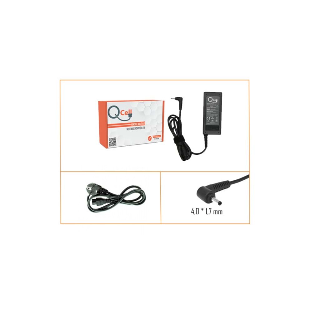 Qcell QBA-013 19V 3.42A 4.0*1.7 Notebook Adaptör