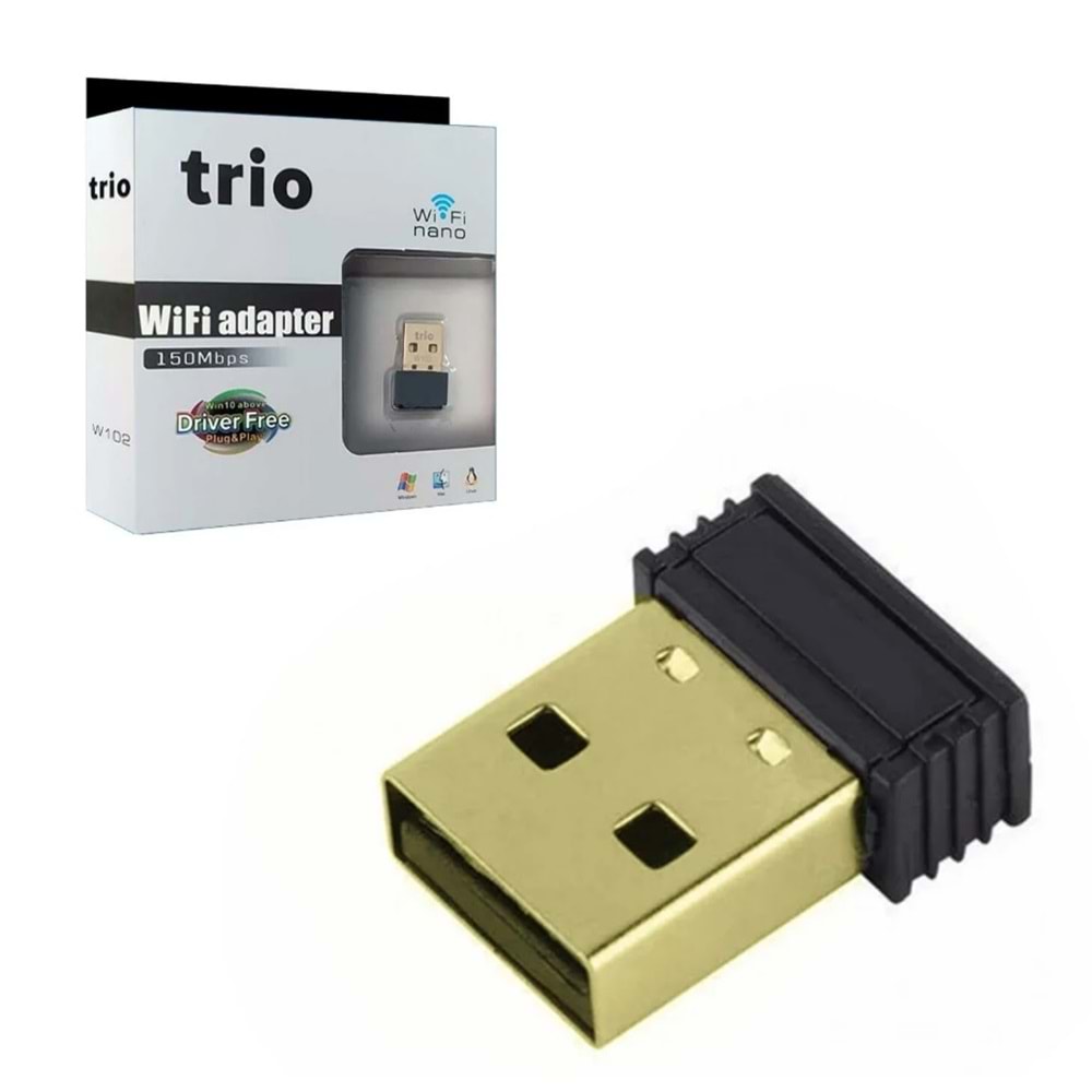 Trio W102 300 Mbps USB 2.0 Antensiz Wireless Adaptör