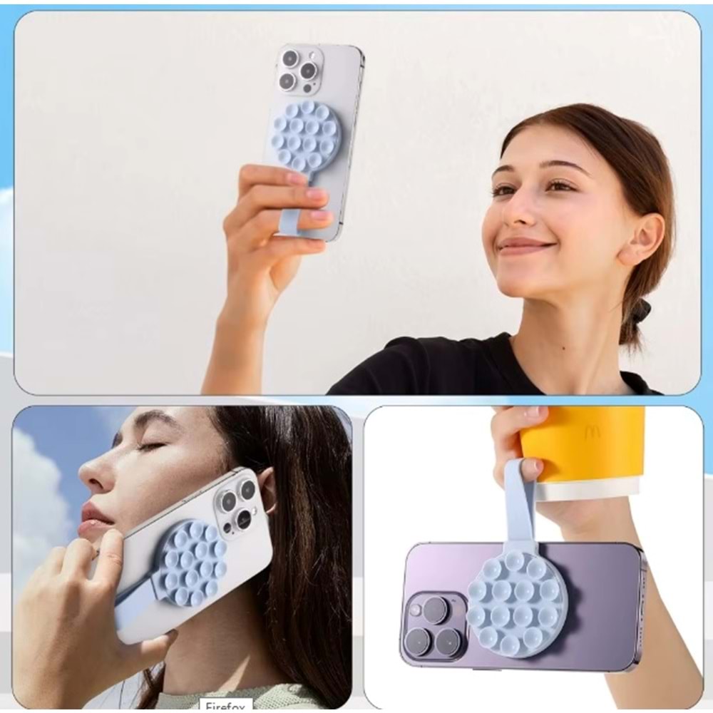 Subzero HR21 Vantuzlu Çıkarılabilir Telefon Standlı Telefon Tutacağı