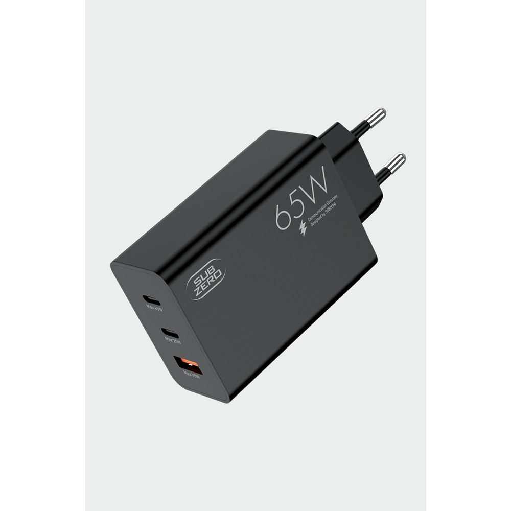 Subzero SG87 65W Usb+PD+PD Girişli Fast Şarj Başlığı
