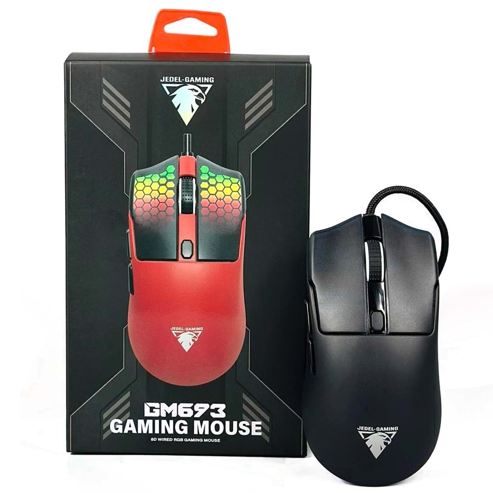 Jedel GM693 7D Wired RGB 7200DPI Gaming Mouse