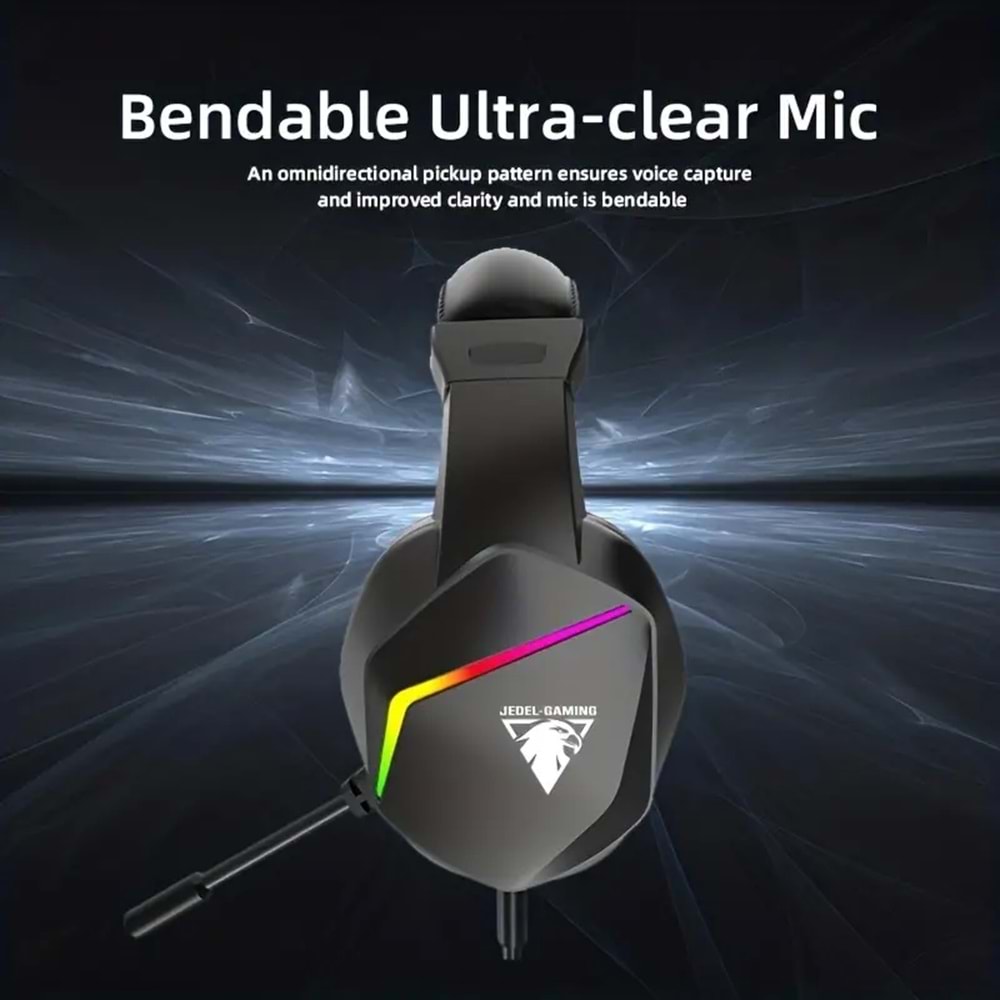 Jedel GH-269 Profesyonel Headset Pro 7.1 Usb Girişli Rgb Gaming Oyuncu Kulaklığı