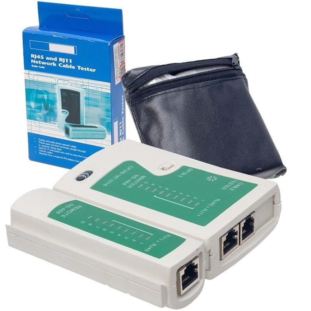 Powermaster RJ 45-RJ 11 Kablo Test Aleti PM-2335