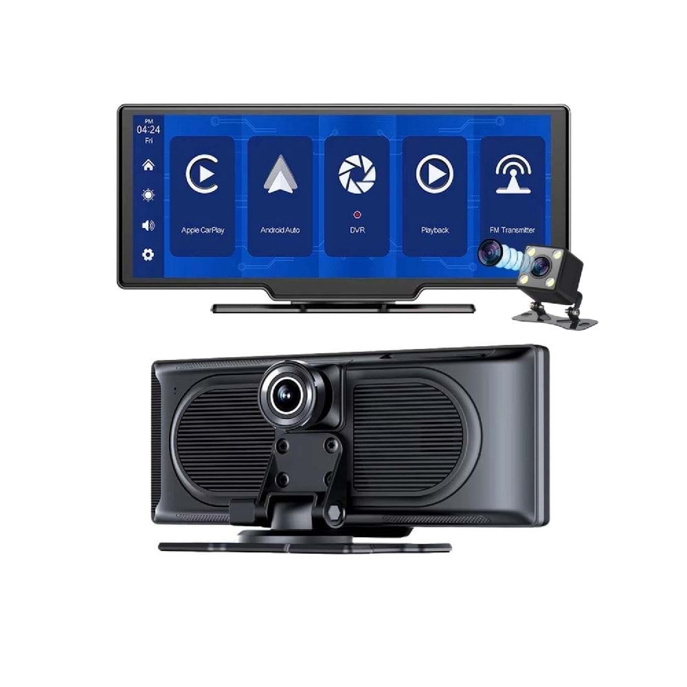 Pars H18C Carplay Apple Android Uyumlu 10.2 İnç Büyük Ekran Tak Çalıştır 4K Ön/Arka Çift Kameralı