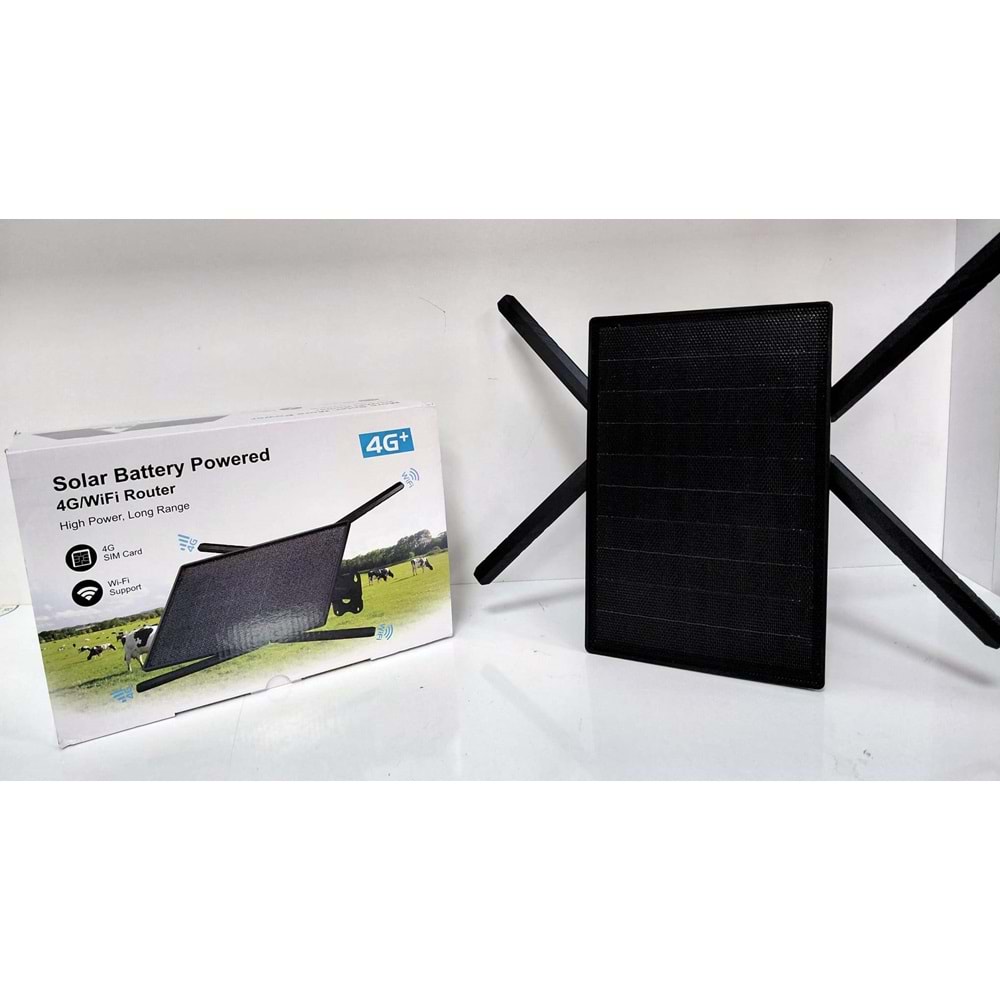 Pars FKL-808S-LS Güneş Enerjili 4G Kablosuz Yönlendirici wifi 6+ 300 Mbps 4G Sim Kartlı