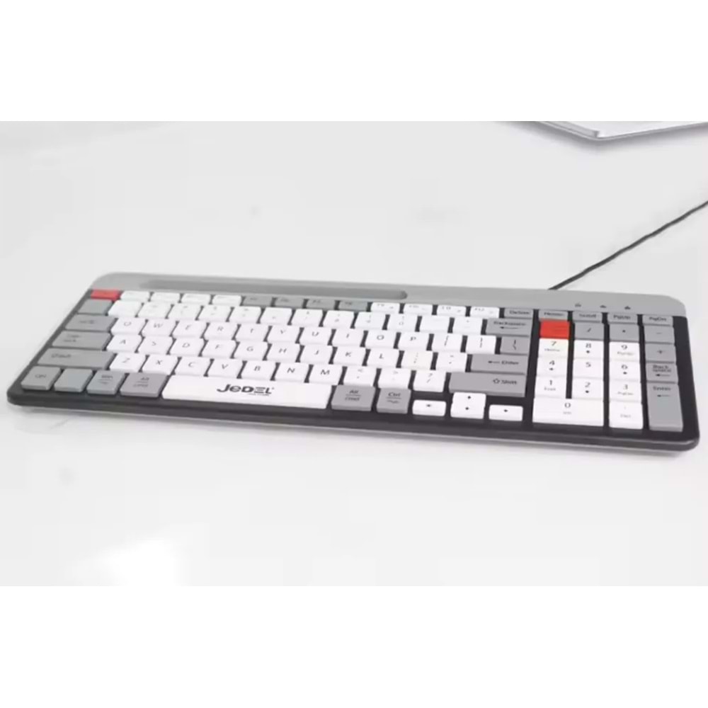 JEDEL-K37 Ultra Hızlı Tepki Kablolu Oyun Ofis Klavyesi Zaman Sessiz Düğmeli