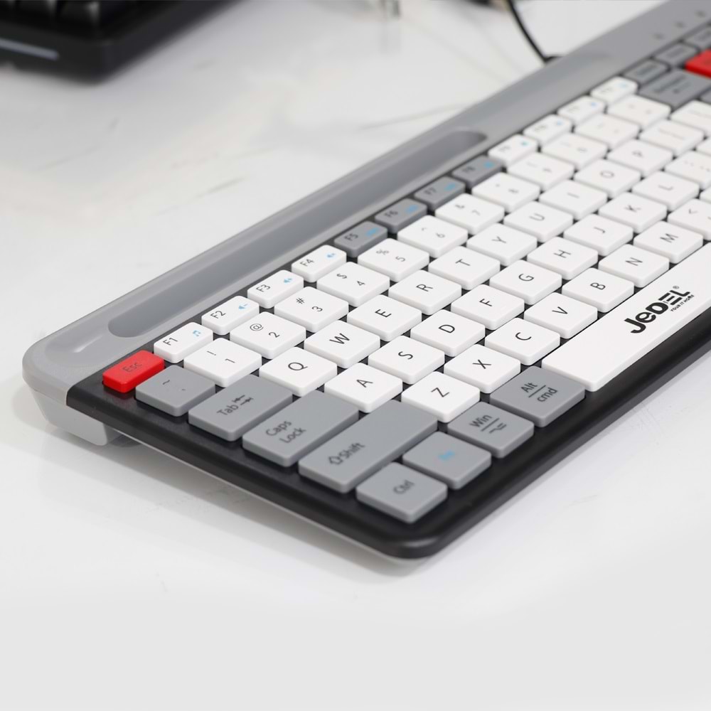 JEDEL-K37 Ultra Hızlı Tepki Kablolu Oyun Ofis Klavyesi Zaman Sessiz Düğmeli