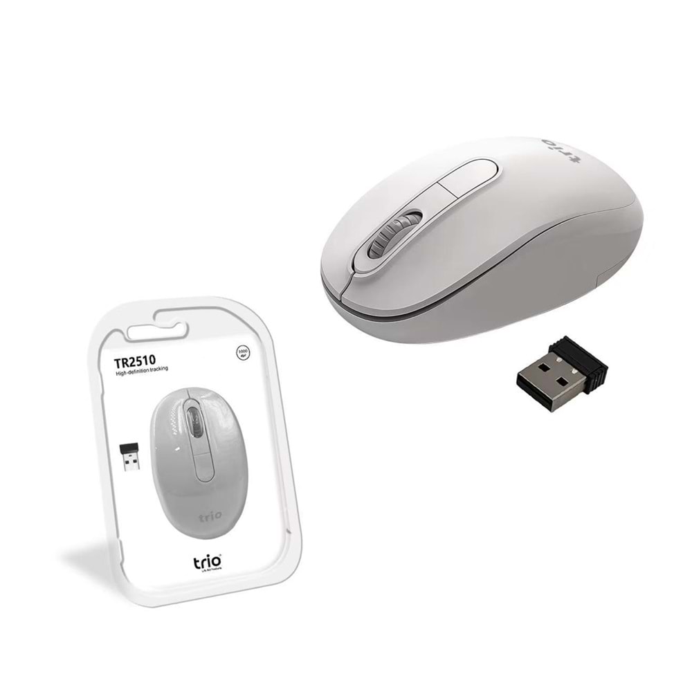 TRİO TR2510 Renkli Kablosuz Mouse 2.4Ghz 1600 Dpi