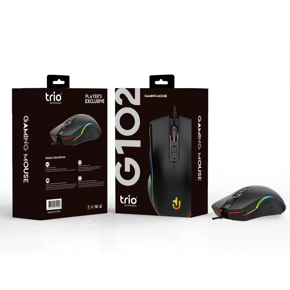 TRİO G102 Hyperıon Fury Kablolu Gaming Mouse
