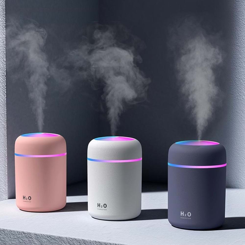 Katjmer H20 SD09 Nemlendirici Renkli Ortam Işığı Hava Nemlendirici Buhar Makinesi Ve Aroma Difüzörü