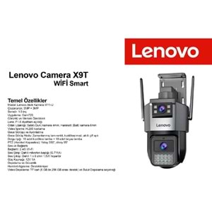 Lenovo W11C-U 6MP (X9T-U) 2 Lensli 4K Ultra HD 2.4G&5G Çift Bant Hızlı WiFi