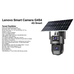 Lenovo G4W11-U (G4S4-U) 2 Lensli 4K Ultra HD 4G Solar Kamera AOV