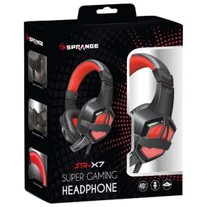 Sprange SR-X7 Kablolu Mikrofonlu Kulak Üstü Oyuncu Kulaklığı