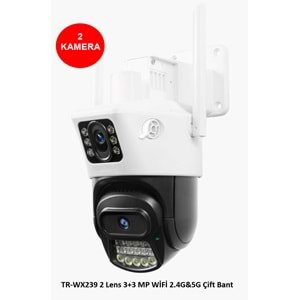 Trio TR-WX239 (2 Kameralı) 3+3 MP WİFİ 2.4G&5G Çift Bant(Veesky)