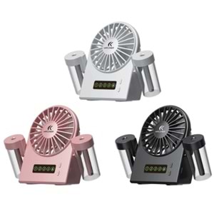 Katjmer KTFN-08 Buharlı Masaüstü USB Şarjlı Fan