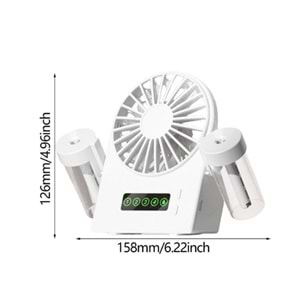 Katjmer KTFN-08 Buharlı Masaüstü USB Şarjlı Fan